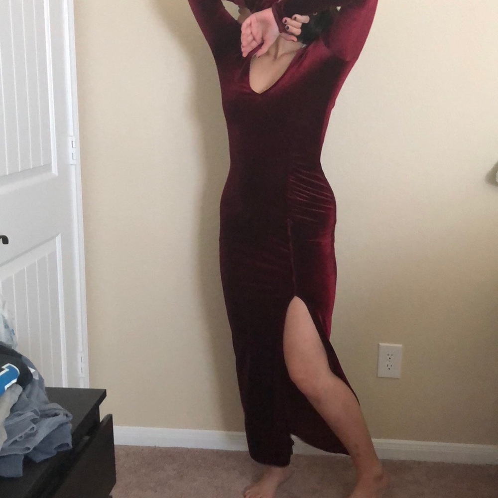Fashion Nova wine dress